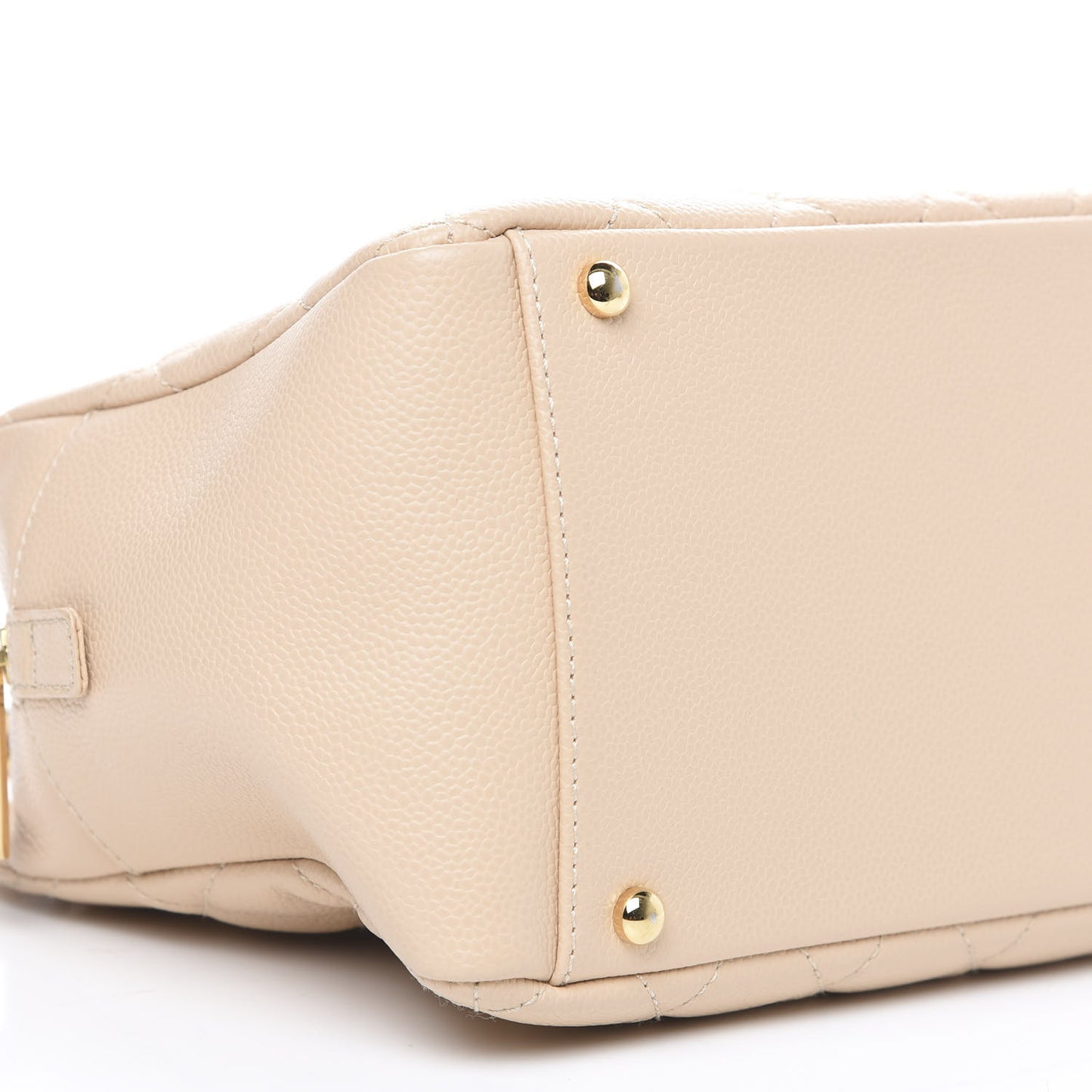 Caviar Quilted Petit Timeless Tote PTT Beige Clair