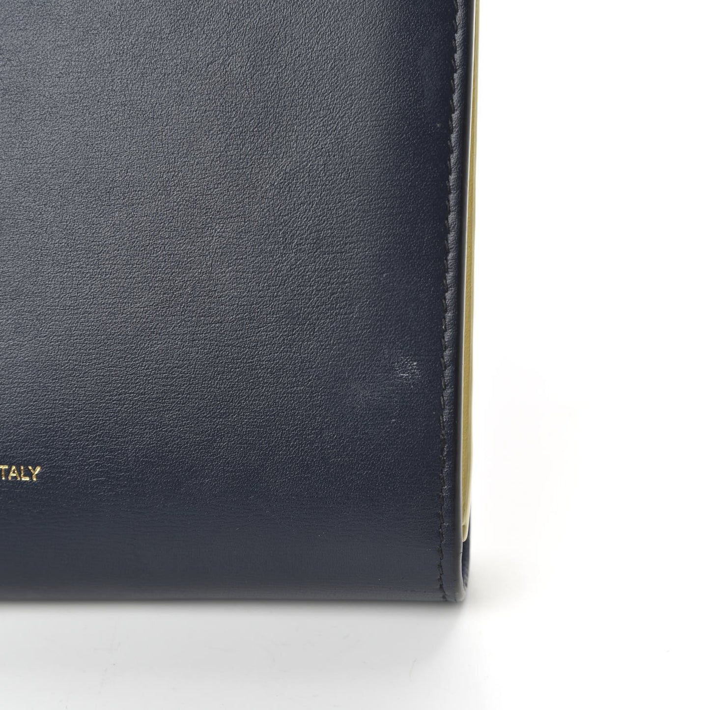 Smooth Calfskin Large Multifunction Strap Wallet Dark Blue