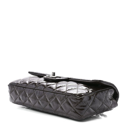 Chanel Crinkled Patent Quilted East West Flap Brown 10 of 12