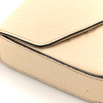 Louis Vuitton Empreinte Pochette Felicie Chain Wallet Cream 14 of 15