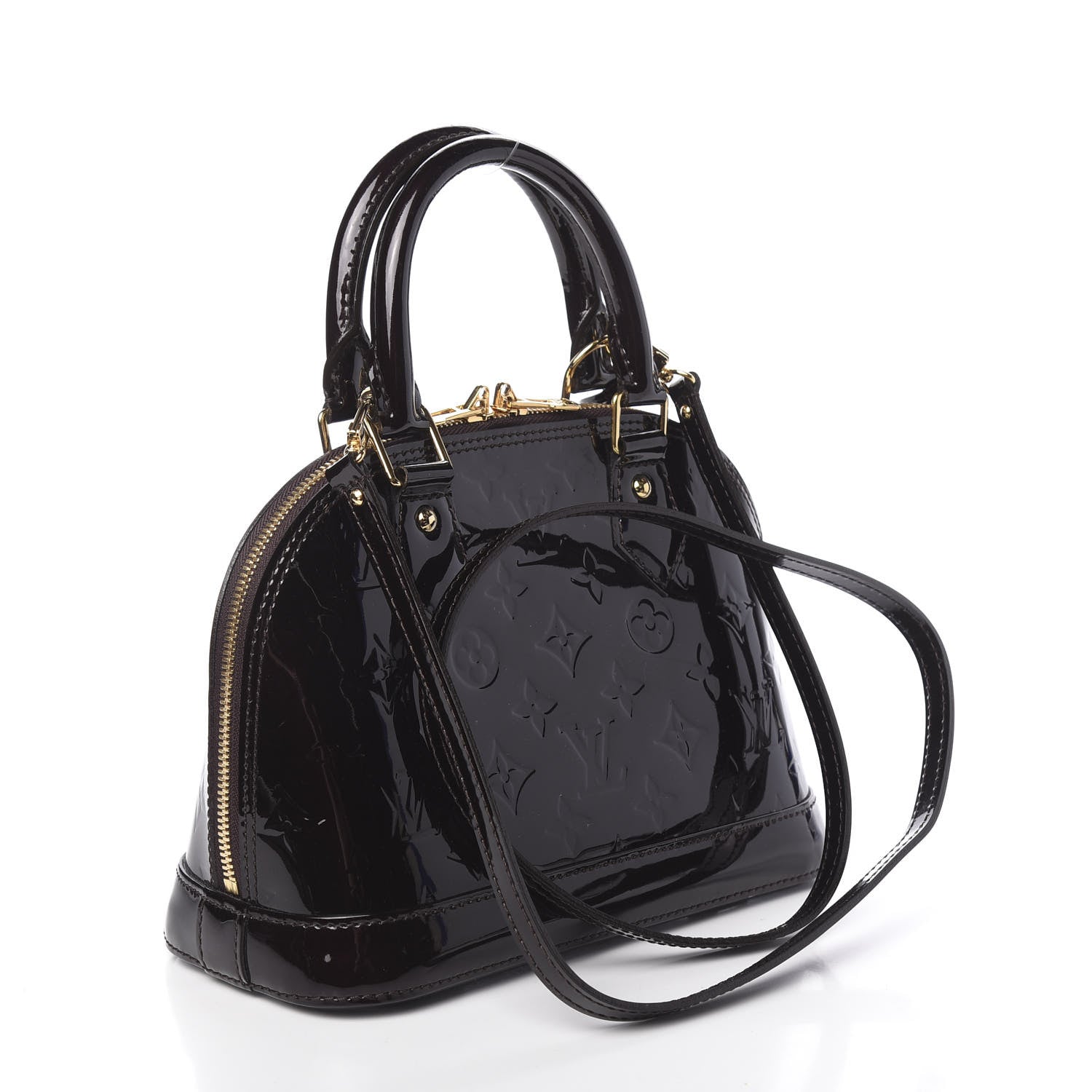 Louis Vuitton Vernis Alma BB Amarante 4 of 10
