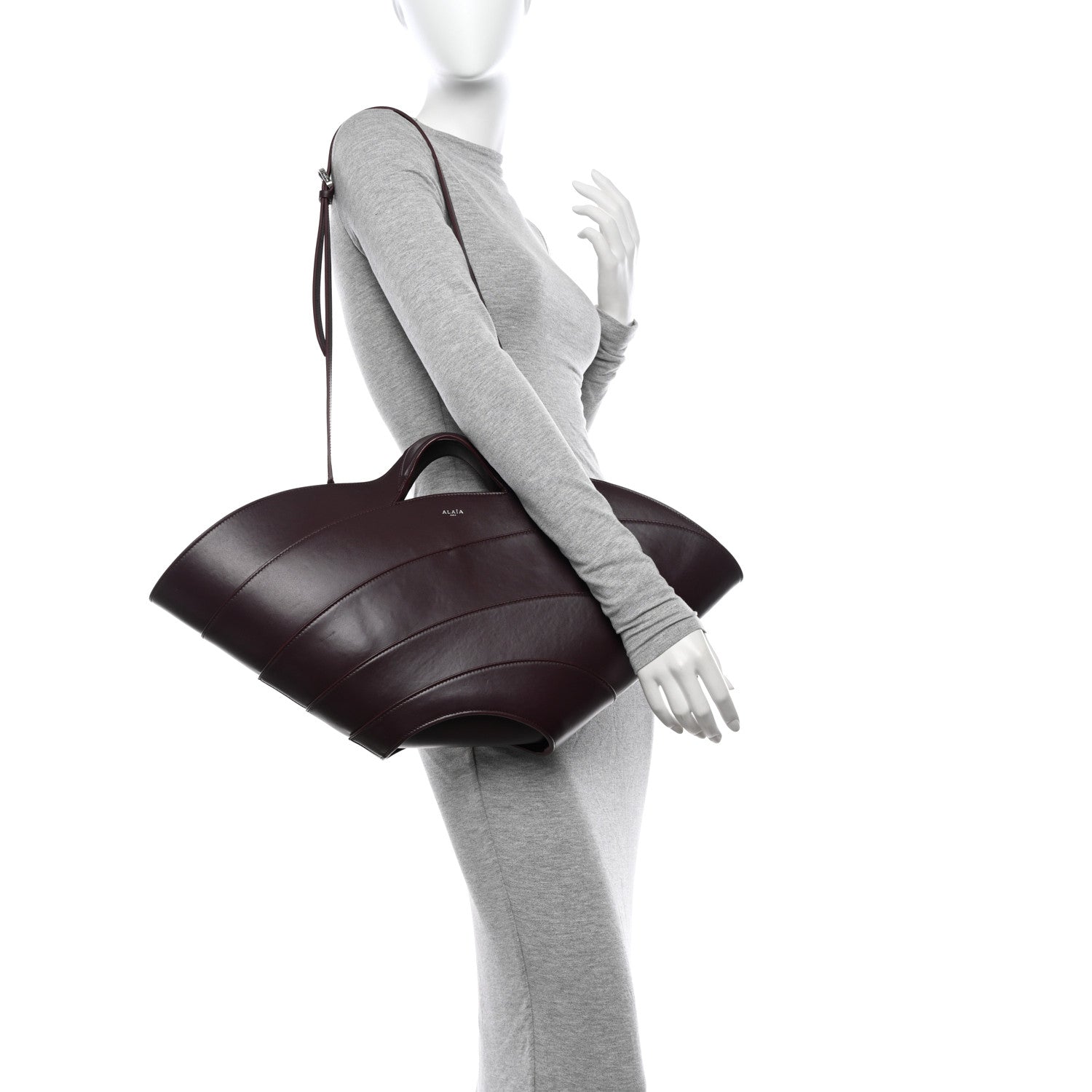 Alaia Calfskin Medium Khaima Bag Almandite 2 of 12