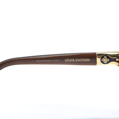 Louis Vuitton Acetate Heather Strass Cat Eye Sunglasses Z0595W Brown 5 of 8