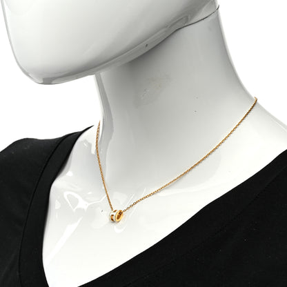 Hermes Lacquered Gold Mini Pop H Pendant Necklace White 2 of 7
