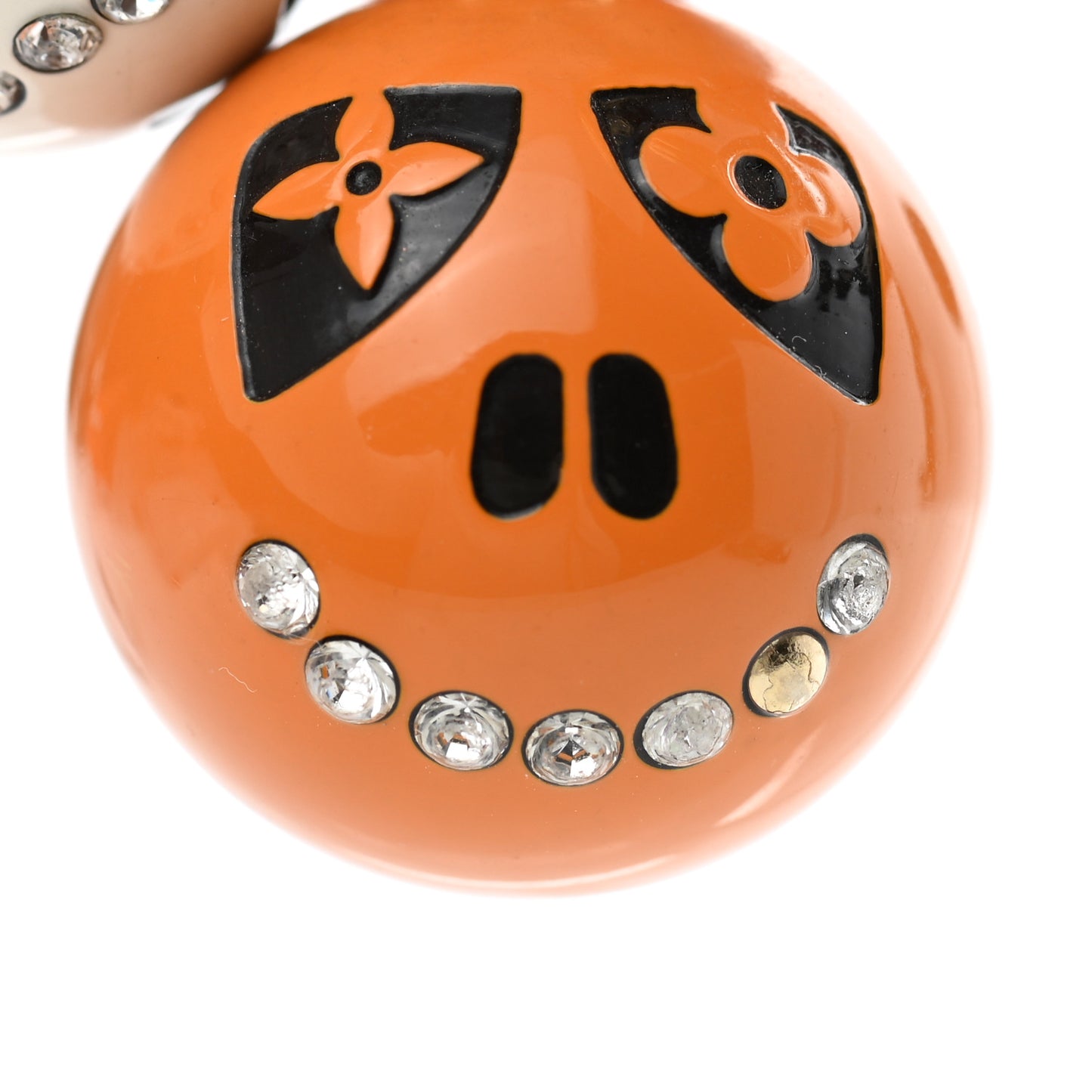 Halloween Jack and Lucie Key Holder Orange