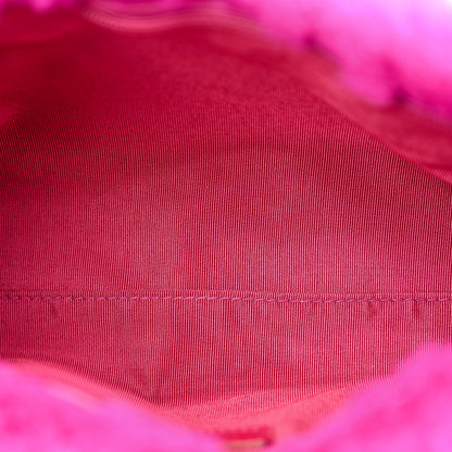 Chanel Rabbit Fur Shoulder Bag Fuchsia 5 of 11
