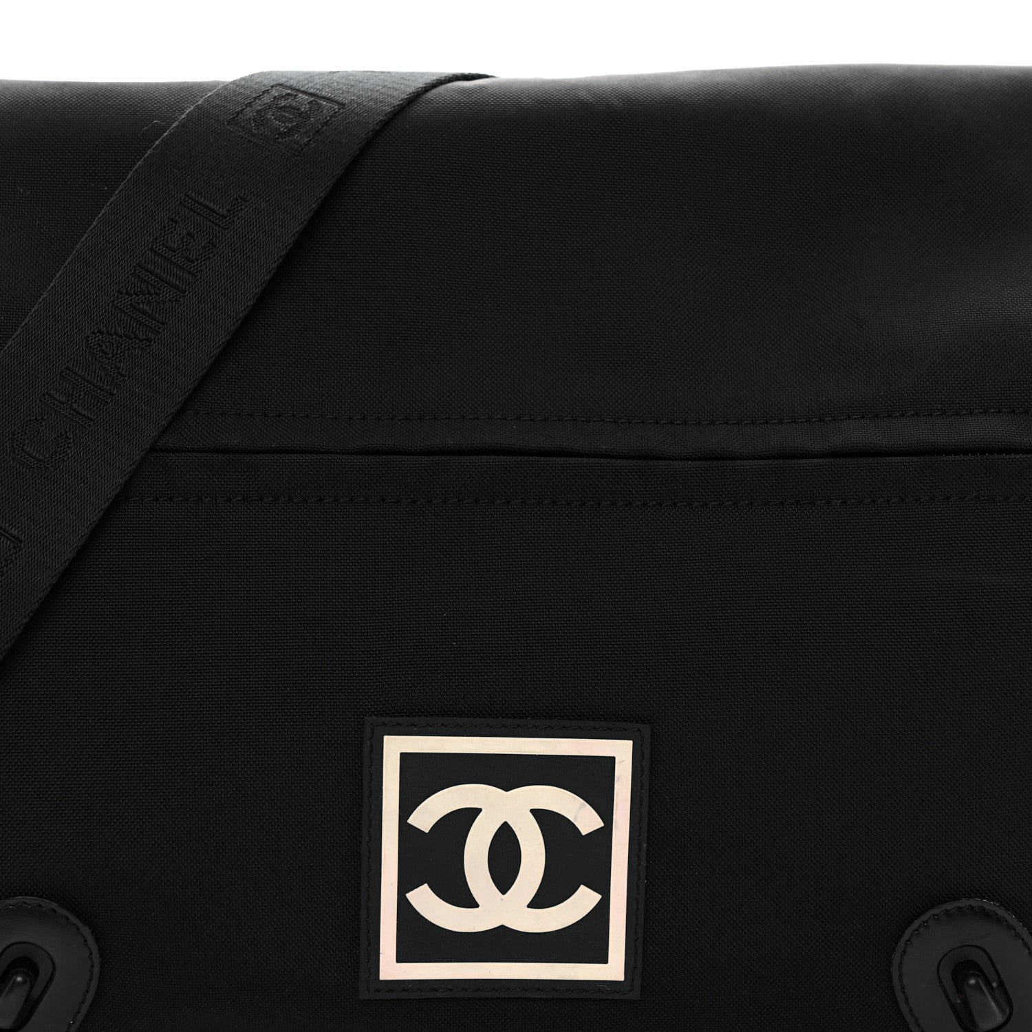 Chanel Nylon Sport CC Messenger Black 8 of 10