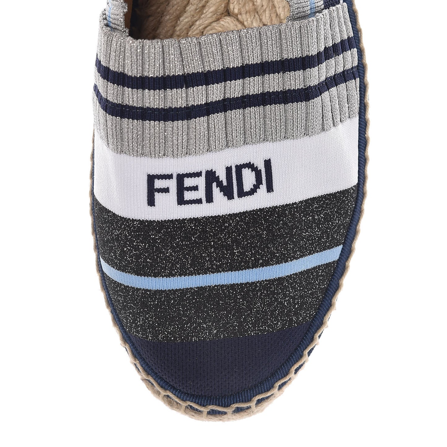Knit Rockoko Sock Espadrilles 38 Grey