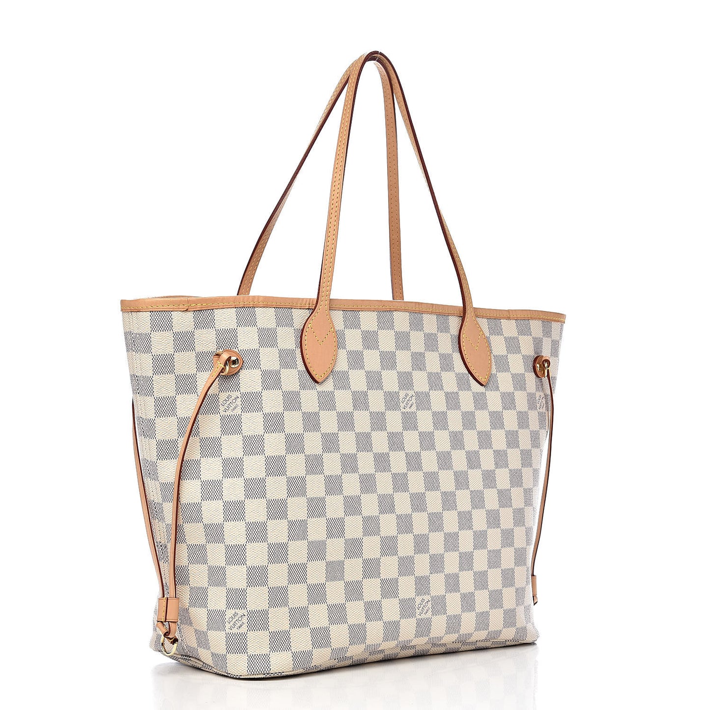 Damier Azur Neo Neverfull MM Rose Ballerine