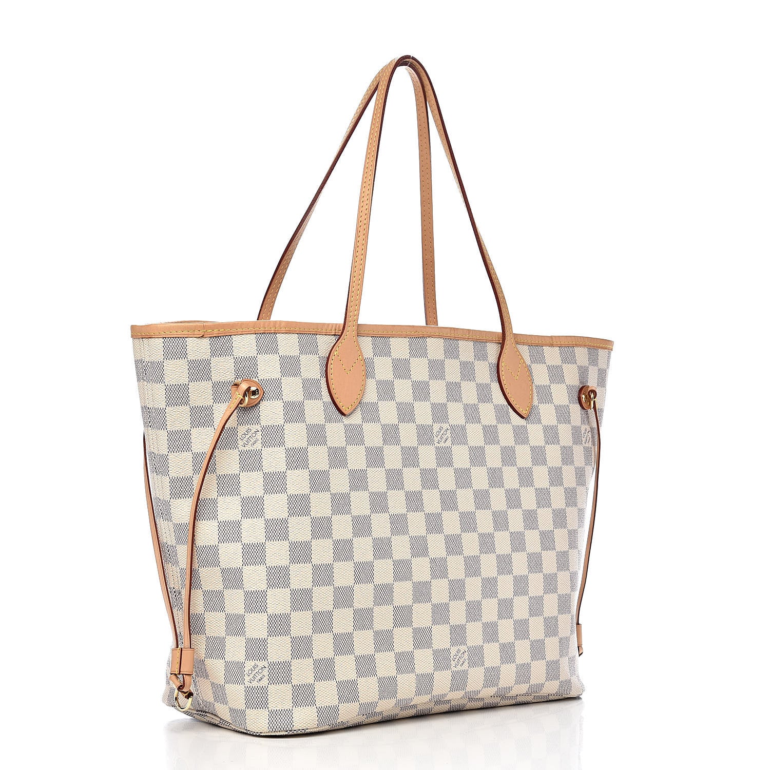 Louis Vuitton Damier Azur Neo Neverfull MM Rose Ballerine 3 of 11