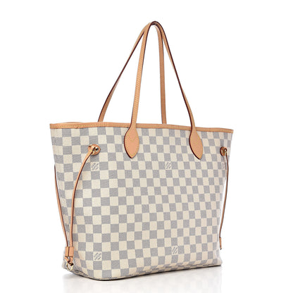 Louis Vuitton Damier Azur Neo Neverfull MM Rose Ballerine 3 of 11