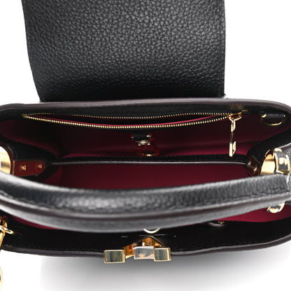 Louis Vuitton Taurillon Capucines BB Black 5 of 9