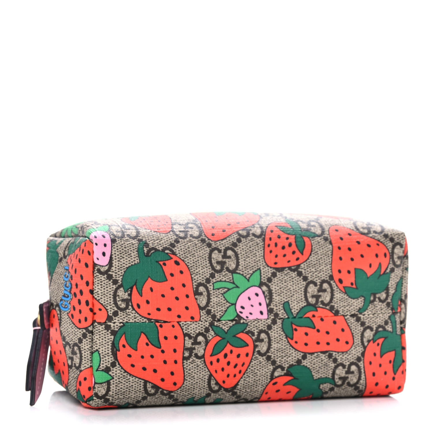 Gucci GG Supreme Monogram Strawberry Cosmetic Case 4 of 10
