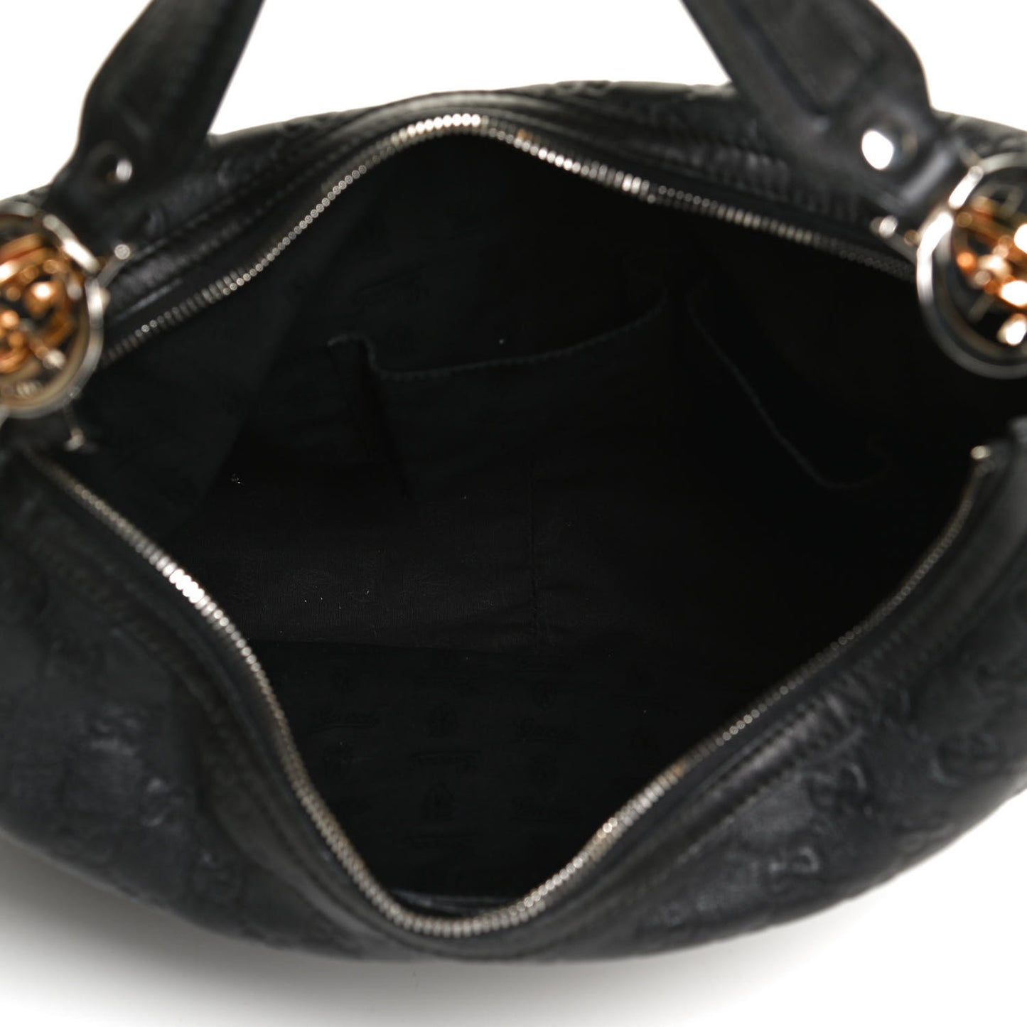Guccissima Large GG Twins Hobo Black