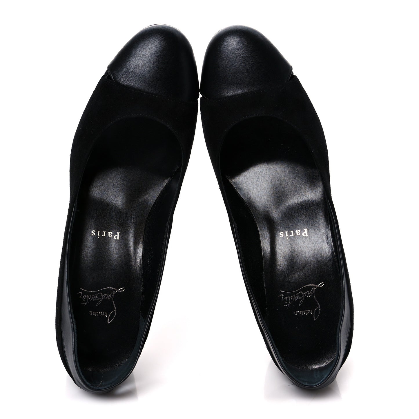 Suede Calfskin Miss Duvette 55mm Cap Toe Pumps 37.5 Black