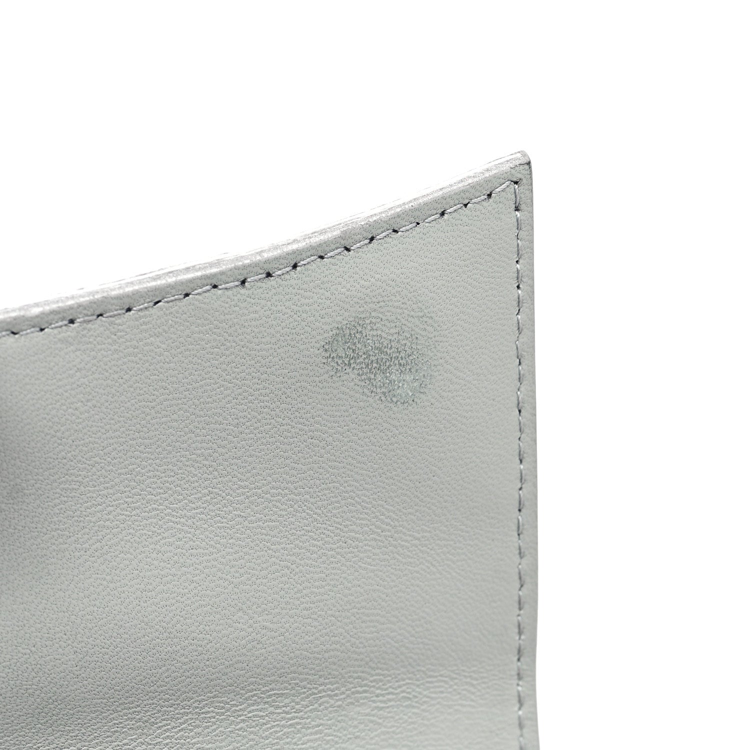 Balenciaga Sparkling Fabric XS Hourglass Wallet On Chain Silver 9 of 10