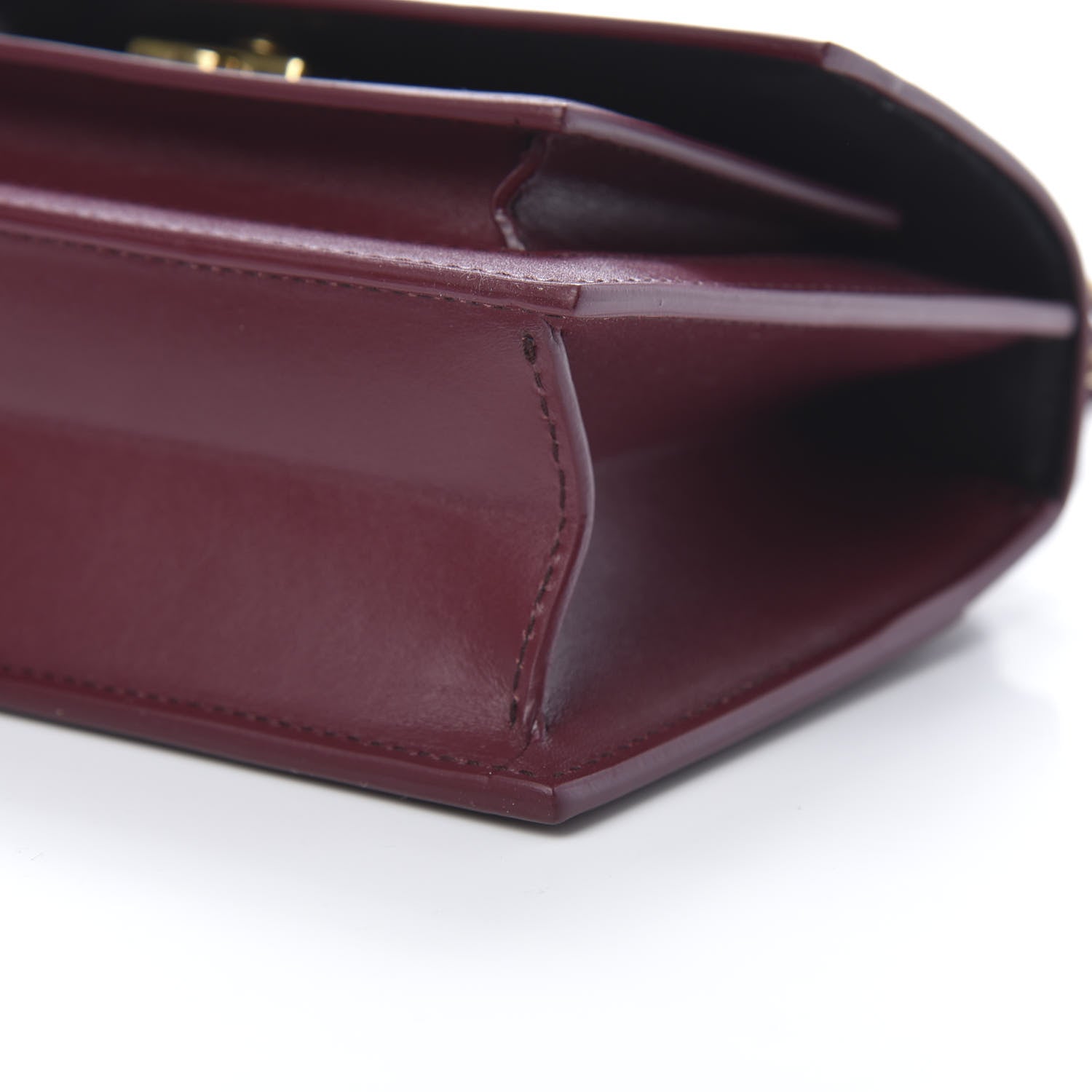 Balenciaga Box Calfskin XS Sharp Top Handle Bag Burgundy 9 of 9