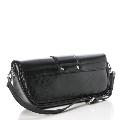Louis Vuitton Epi Montaigne Clutch Black 3 of 7