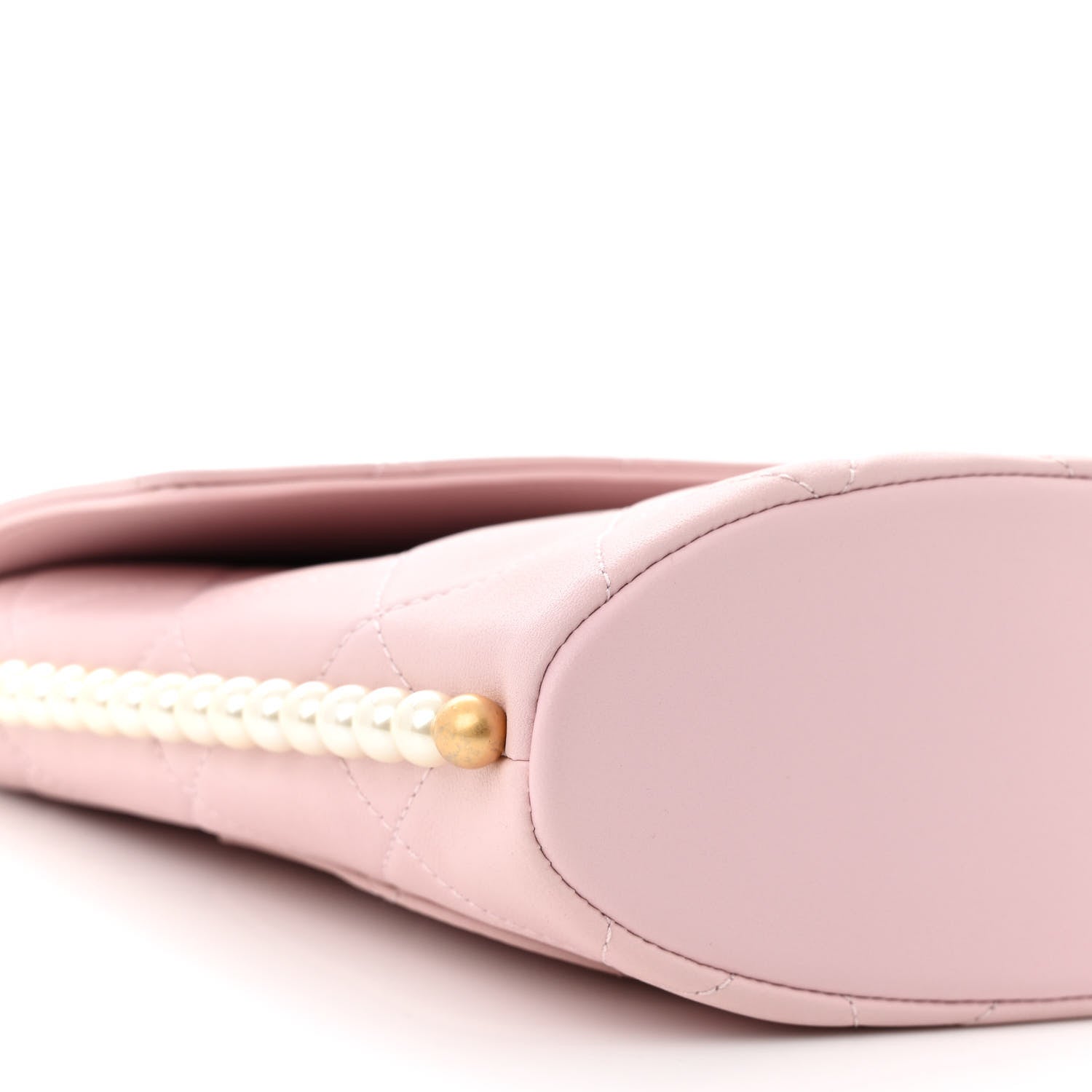 Chanel Calfskin Quilted Pearl Small About Pearls Hobo Bag Light Pink 9 of 11