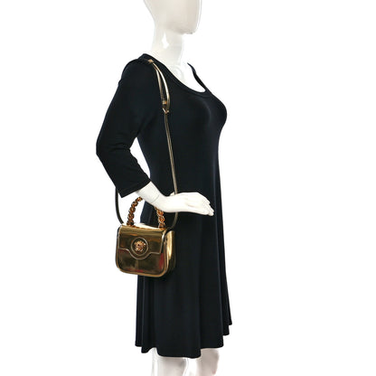 Versace Metallic Calfskin Mini La Medusa Bag Gold 2 of 12