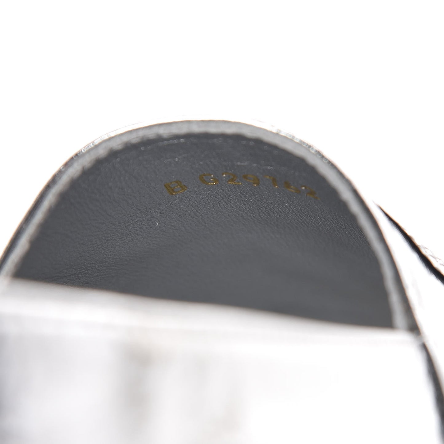 Laminated Goatskin CC Espadrilles 35 Silver