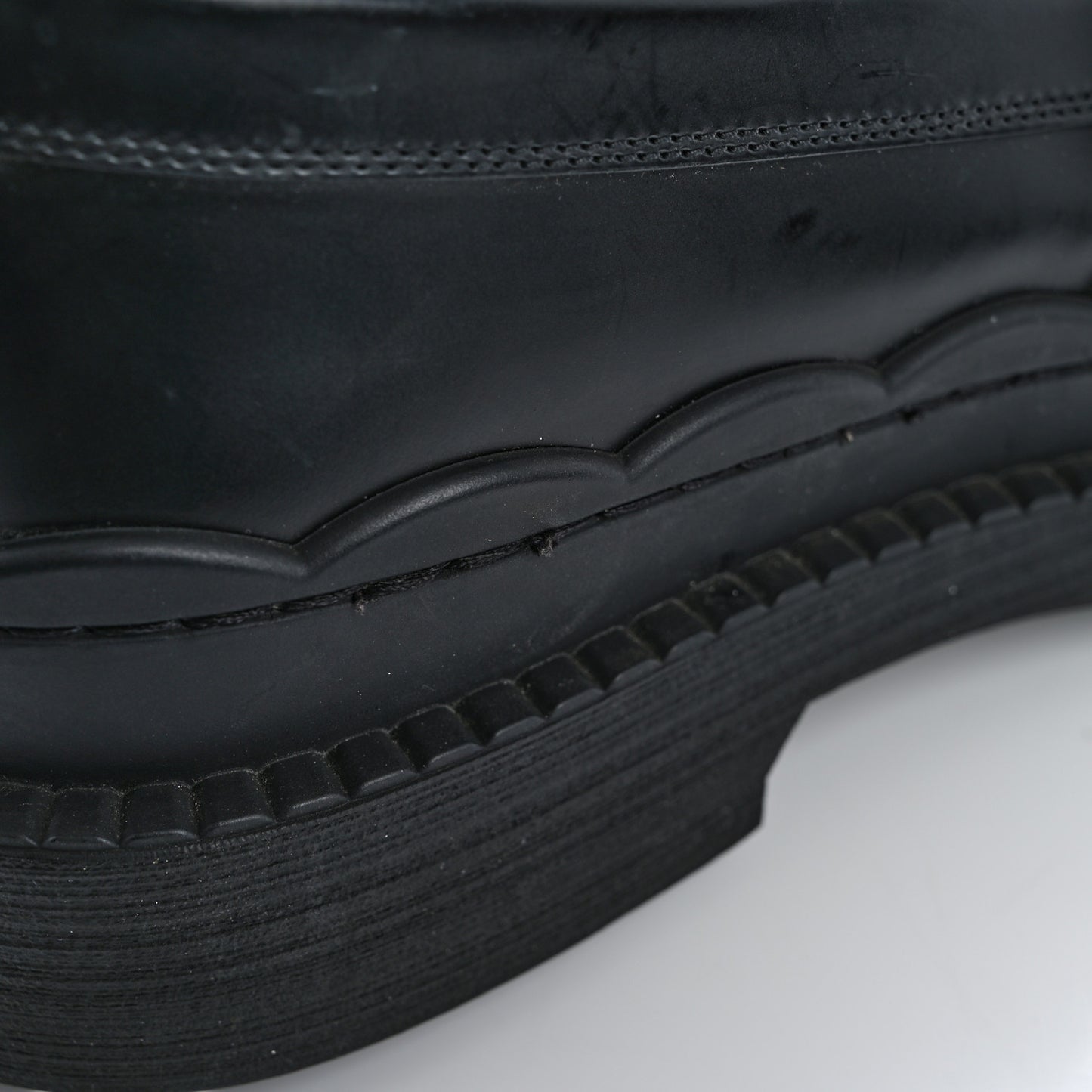 Cordovan Lux Womens Logo Patch Loafers 40.5 Black