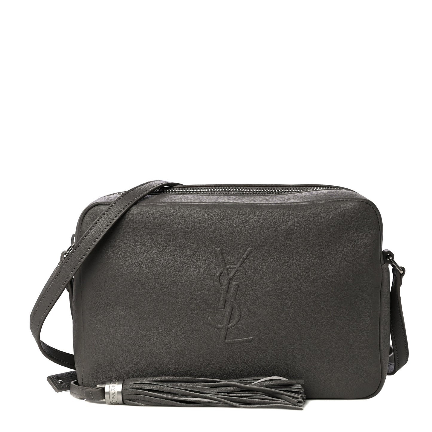 Lambskin Monogram Small Lou Camera Bag Asphalt