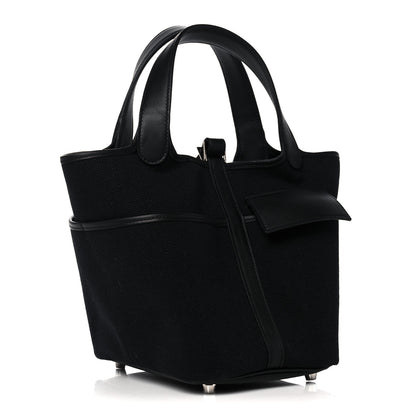 Hermes Toile Goeland Swift Cargo Picotin Lock 18 Black 3 of 10
