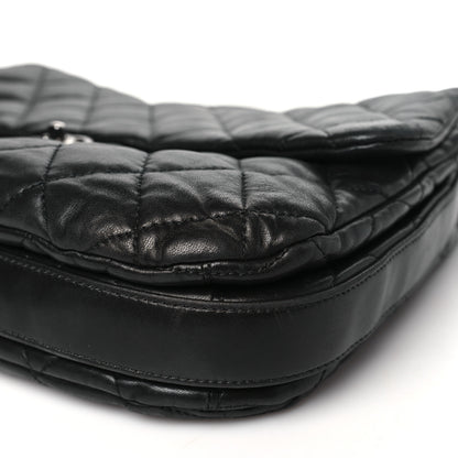 Chanel Lambskin Quilted Chanel 3 Maxi Flap Bag Black 9 of 9