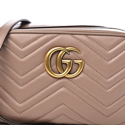 Gucci Calfskin Matelasse Small GG Marmont Chain Shoulder Bag Porcelain Rose 11 of 11