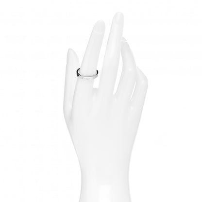 Cartier Platinum 3mm C De Cartier Wedding Band Ring 55 7.25 2 of 4