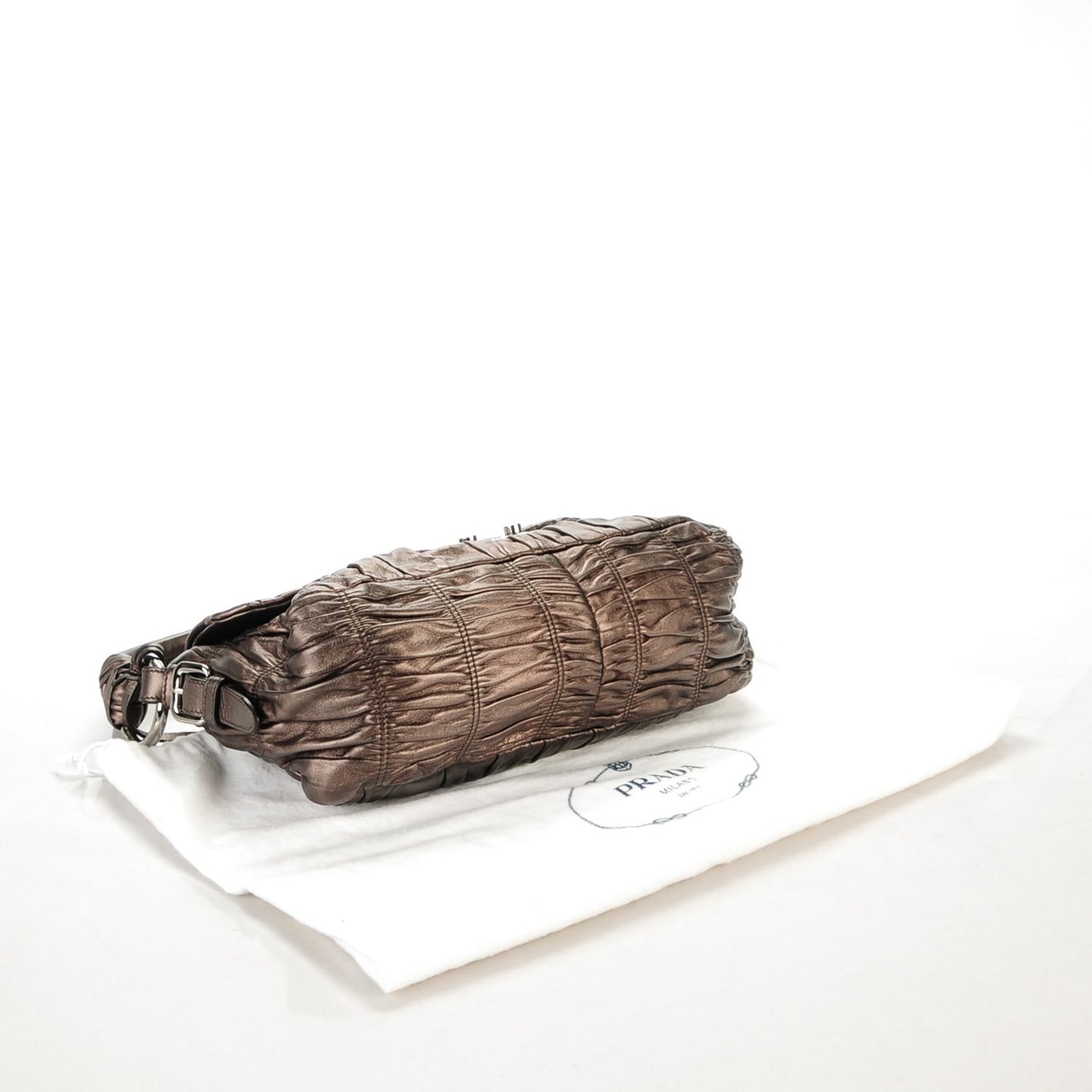 Nappa Gaufre Mordore Shoulder Bag Graphite