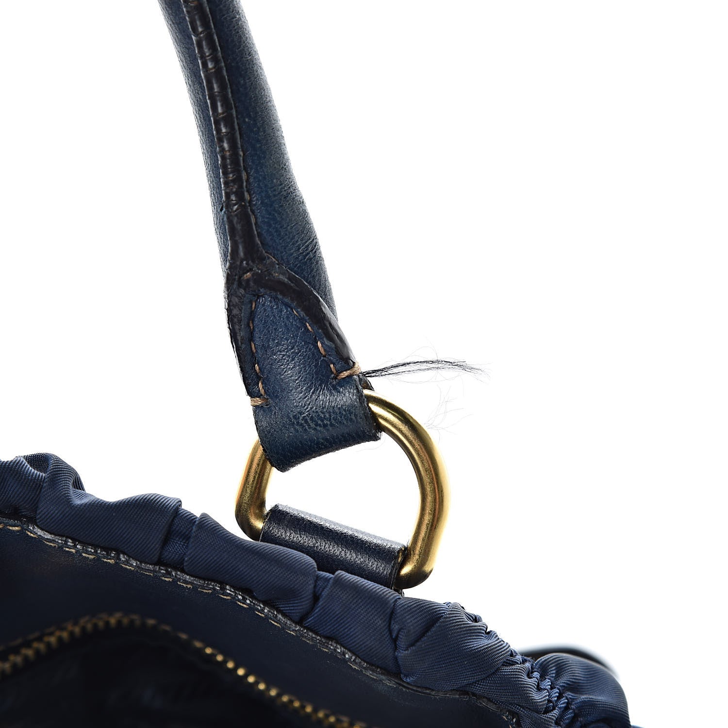 Prada Tessuto Nylon Gaufre Tote Bleuette 13 of 16