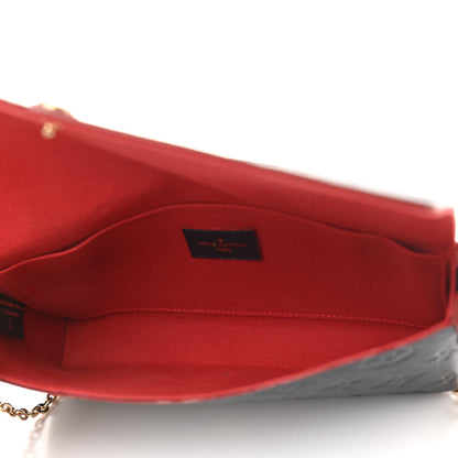 Louis Vuitton Empreinte Pochette Felicie Chain Wallet Marine Rouge 6 of 13
