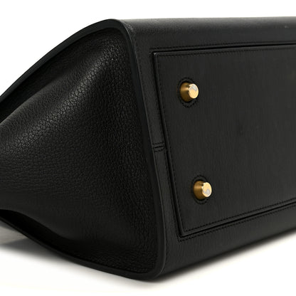 Celine Crisped Calfskin Mini Tie Knot Tote Black 9 of 10