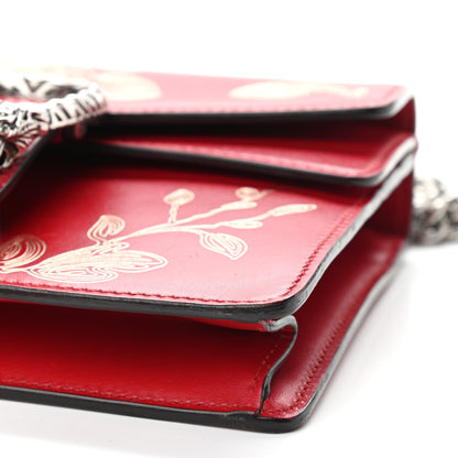 Gucci Calfskin Chinese New Year Mini Dionysus Shoulder Bag Hibiscus Red 12 of 12