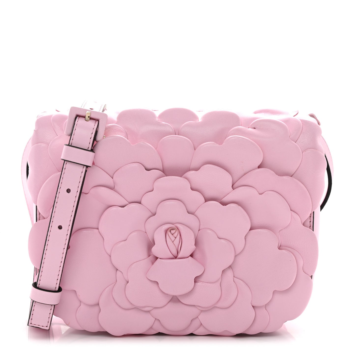 Nappa Atelier 03 Rose Edition Small Flap Crossbody Bag Pink Borealis