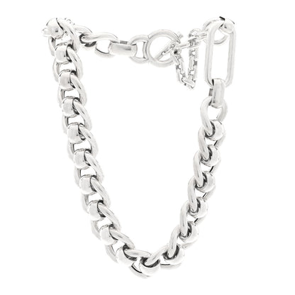 Bottega Veneta Sterling Silver Link Necklace 3 of 4