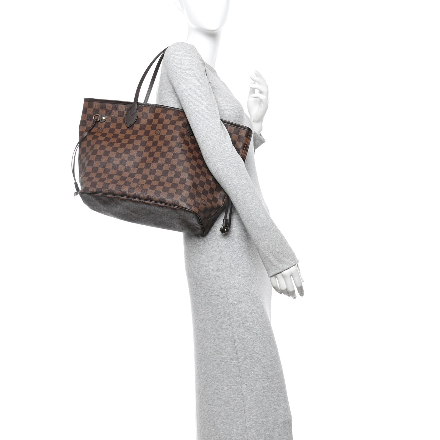Damier Ebene Neo Neverfull MM Rose Ballerine
