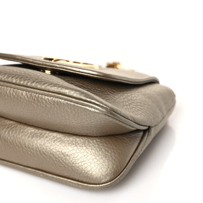 Gucci Pebbled Calfskin Small 1973 Chain Shoulder Bag Champagne 9 of 9