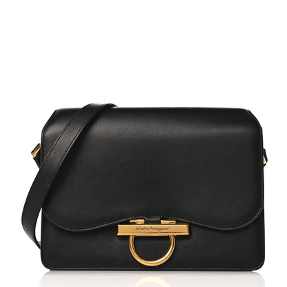 Salvatore Ferragamo Calfskin Joanne Crossbody Black 1 of 9