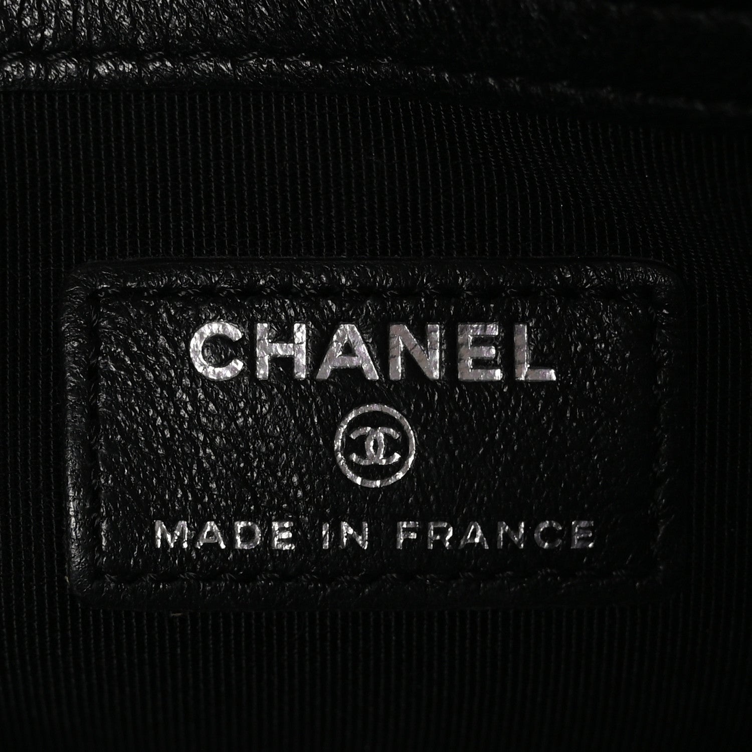 Chanel Tweed Patchwork Aged Calfskin Quilted Medium Cosmetic Case Black 6 of 10