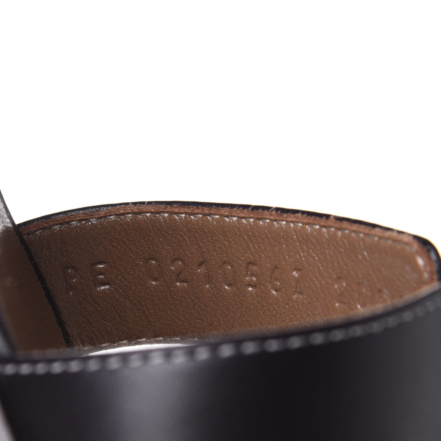 Box Calfskin Oran Sandals 35.5 Black