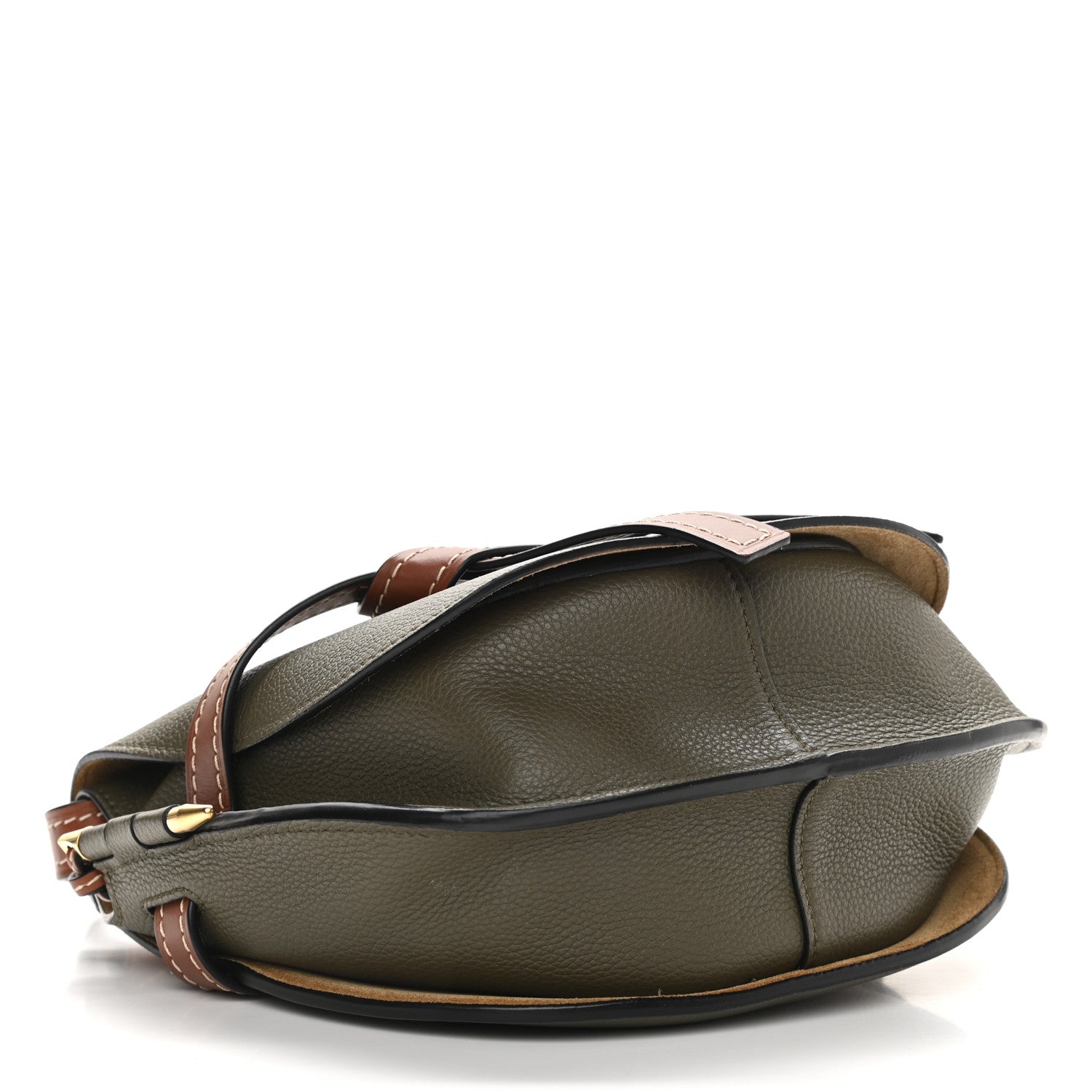 Loewe Calfskin Medium Gate Crossbody Bag Khaki Green 4 of 10
