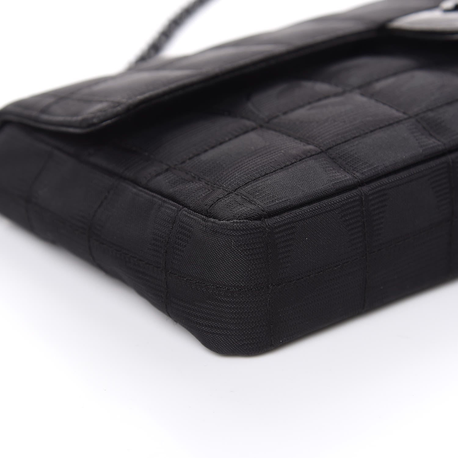 Chanel Nylon Travel East West Flap Black 8 of 14