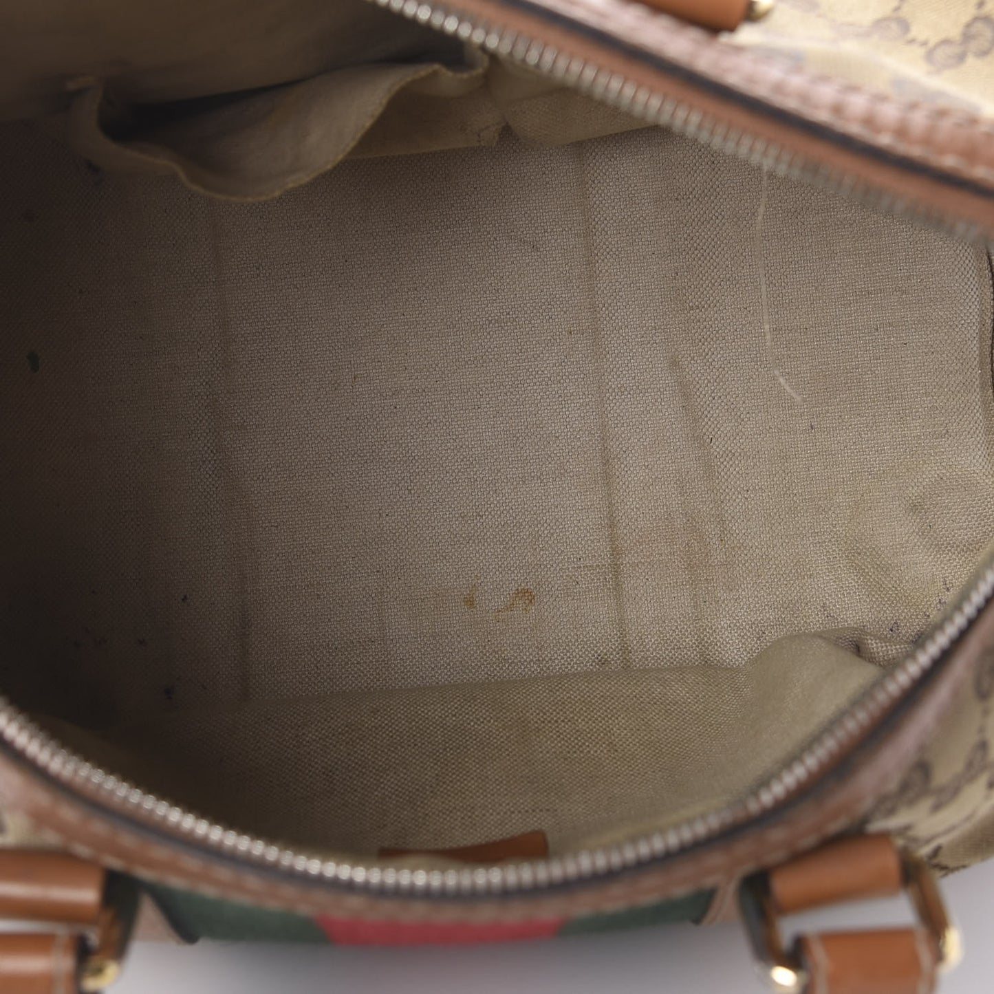 Monogram Vintage Web Medium Boston Tobacco