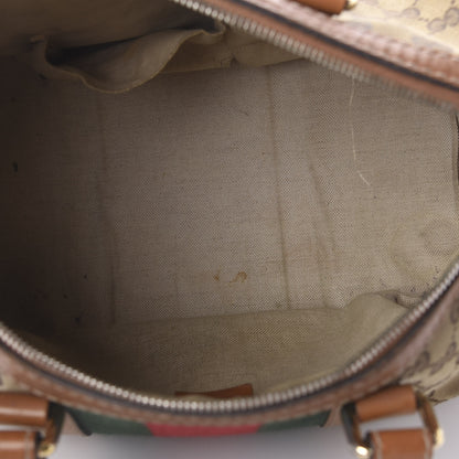 Gucci Monogram Vintage Web Medium Boston Tobacco 5 of 20