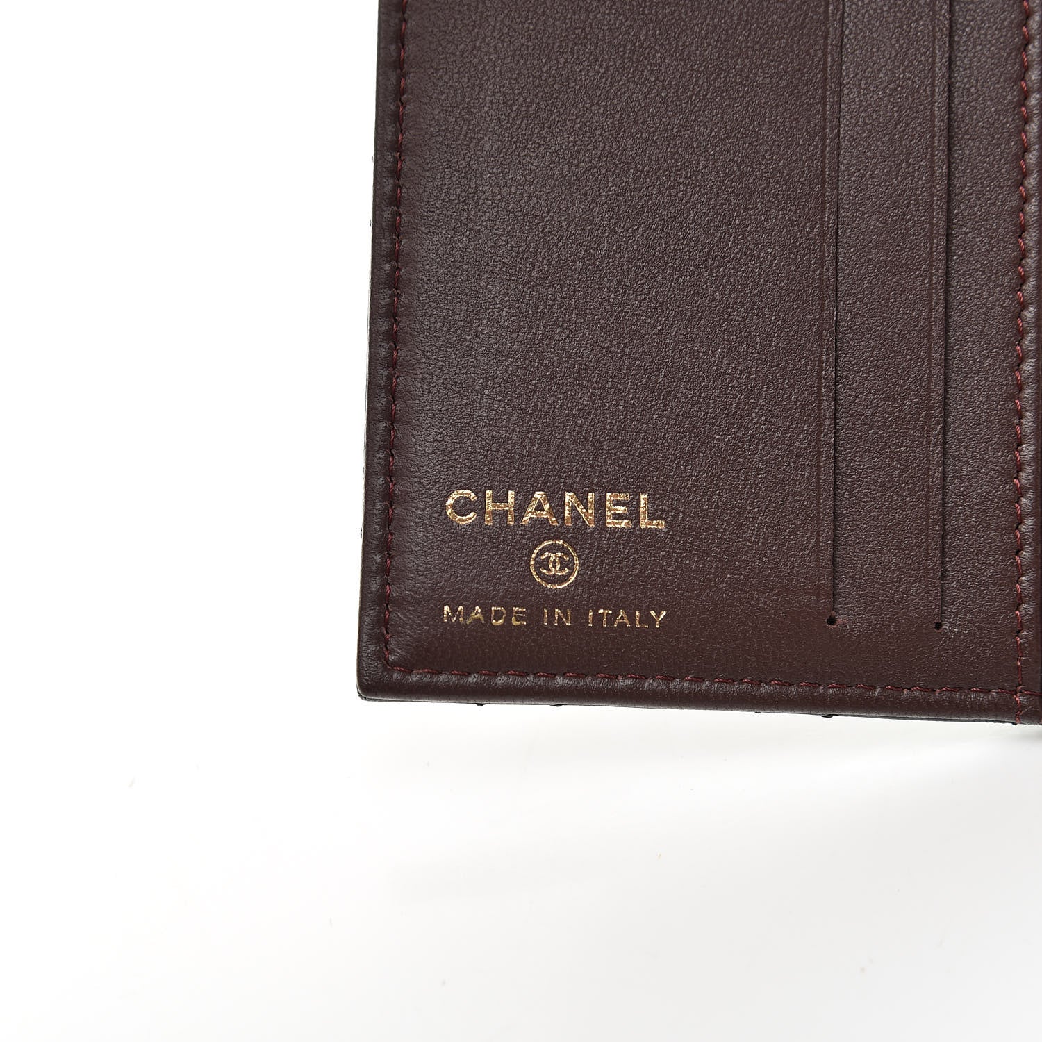 Chanel Lambskin Quilted Card Holder Wallet Black 6 of 8