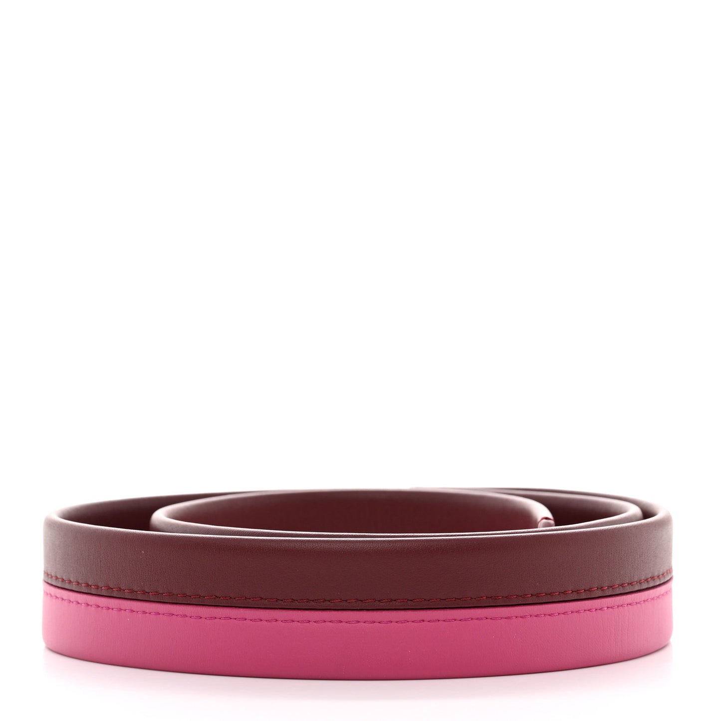 Calfskin Cluny BB Shoulder Strap Bordeaux Fuchsia