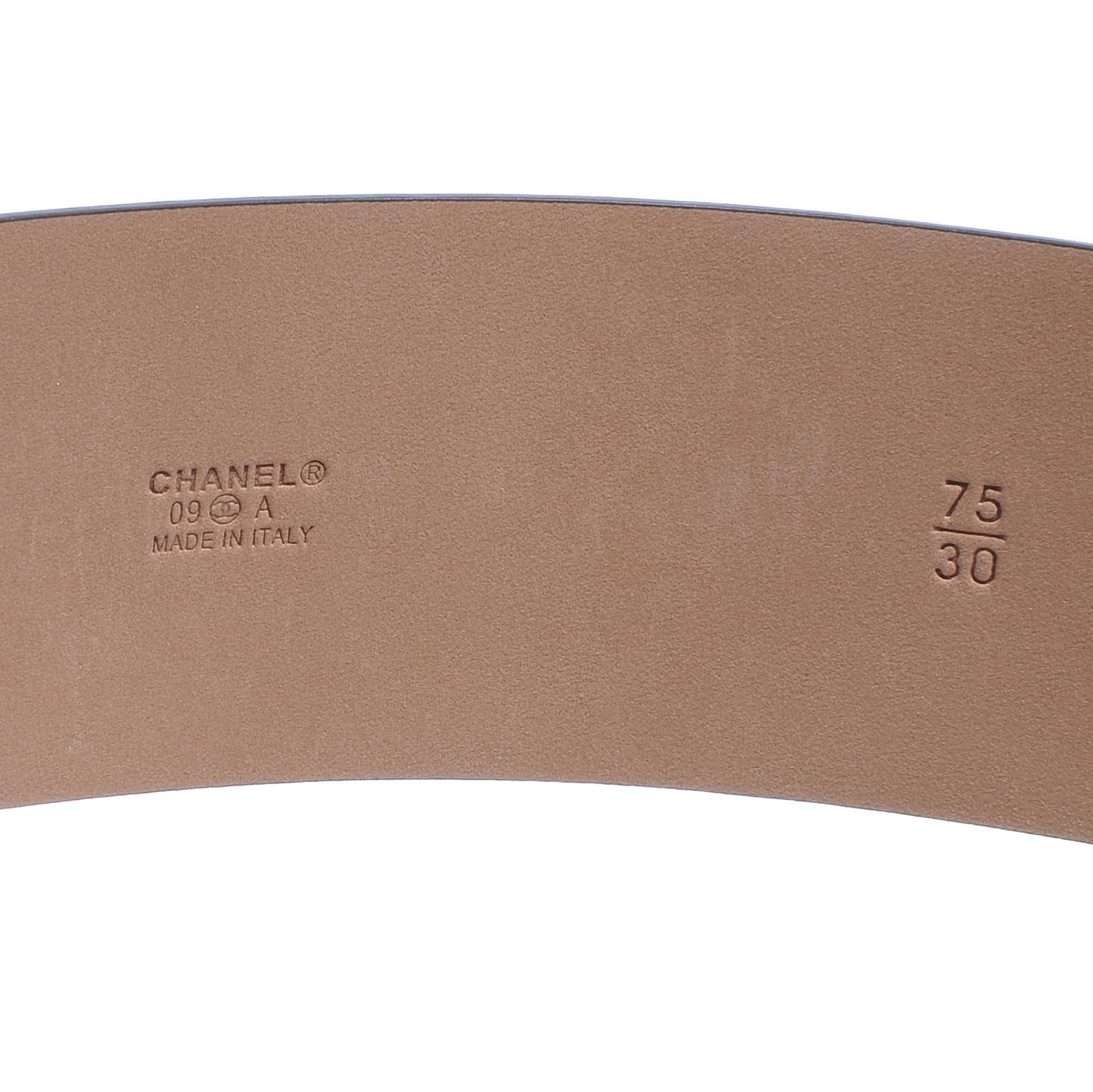 Patent Leather CC Logo Belt 75 30 Purple